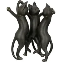 Gilde Dierfiguur Kat Gatto-Trio, zwart (1 stuk)