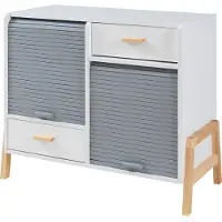 En.casa Dressoir Kvaefjord wit grijs en naturel 72x80x40 cm []