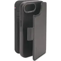 Decoded Siliconen 2 In 1 Wallet iPhone 17e / 16e Hoesje Zwart