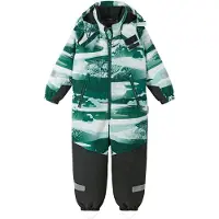 Reima Functioneel pak 'Kurikka' lichtgroen / donkergroen / zwart / wit