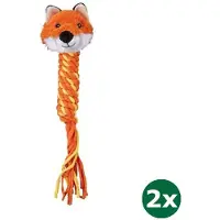 Kong winders flostouw oranje / geel 2x 9x9x35,5 cm