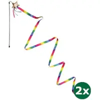 Kong teaser kattenhengel stellar 2x 46,5x9,5x3 cm