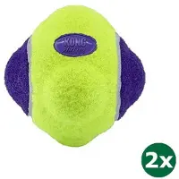 Kong airdog squeaker knobby bal 2x 9,5x9,5x9,5 cm