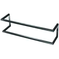 Qisani Handdoekhouder Flow Geborsteld Gun Metal