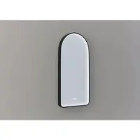 Thebalux Spiegel M27 - Arch model voorzien van indirecte LED in mat zwart kader - kleurwissel - dimfunctie - memory - spiegelverwarming - touchbediening M27500MZ
