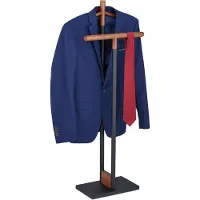 Relaxdays dressboy staand - tot 8 kg - 112 x 47 x 20 cm - hout - staal - slaapkamer