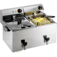 Saro Professionele Friteuse 2 x 8 Liter met 2 jaar garantie