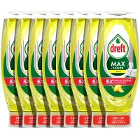 Dreft 8x Max Power Afwasmiddel Lemon 730 Ml
