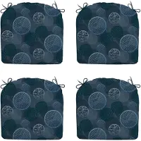 Madison zitkussen circle blue ca. 46x48 cm set van 4