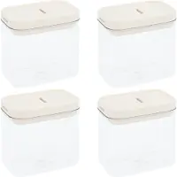 Krumble Voorraadpotten - Set van 4 - 800 ml - Plastic