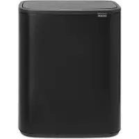 Brabantia Bo Pedal Bin 60 Litres Noir Mat