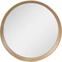 Clayre & Eef Spiegel Ø 50 cm hout rond grote spiegel