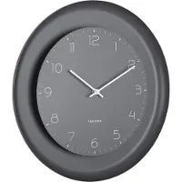 Karlsson wandklok dual disc donker