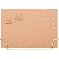 QUVIO Memobord / Kurkbord - 6,5 x 32 x 23 cm - Goud
