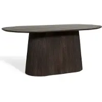 Fonq Grand Eettafel Donkerbruin Mangohout - 180 x 100 cm