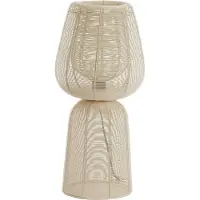 Light & Living tafellamp Ø24x54 cm aboso crème