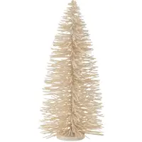 J-Line kerstboom decoratief glitter hout medium 20x20x48cm