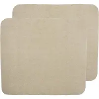 Meyco Baby Uni aankleedkussenhoes - 2-pack - badstof - sand - 85x75cm