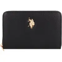 U.S. POLO ASSN. Portemonnee Jones Zip Wallet Black Zwart