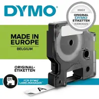 Dymo 45011 - 7m blauw op transparant / zelfklevend tape / D1 / 12mm (origineel)