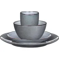 Mica Decorations Tabo Serviesset 4 Persoons - Grijs