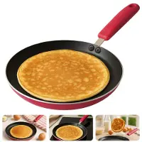 Cheqo Pannenkoekenpan 24 cm - Pannenkoekpan PFAS Vrij - Crepe Pan - Koekenpan voor Pannenkoeken - Keramische Anti-aanbaklaag - Ook voor Inductie