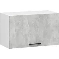 Akord Keukenkast modulaire OLIWIA W60 met 1 Deur / Hangkast / Bovenkast / Furniture Factory / Wit – Beton Grijs / 60 x 29 x 30 cm
