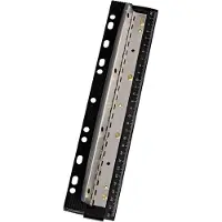 Wedo Perforator, Zakpons Business, 4-gaats pons, zwart Ponscapaciteit: 3 mm, van kunststof met metalen rail