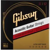 Gibson MODERN STRINGS COATED 80/20 BRONZE ACOUSTIC GUITAR ULTRA-LIGHT