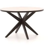Yoi Tuintafel Calma Rond Bronze Travertin Ø120