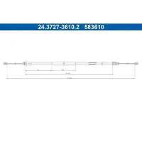 Ate 24.3727-3610.2 Handremkabel