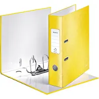 Leitz Ordner Leitz WOW 180° A4 80mm karton geel | 10 stuks