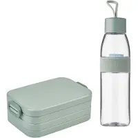 Mepal Giftset Onderweg (Broodtrommel Take a Break + waterfles Ellipse) - Nordic sage