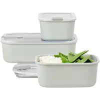 Mepal EasyClip set vershouddozen 3-delig (2x700 ml + 1500 ml) - Nordic white - Vershoudbakjes - Diepvriesbakje - Vershoudbakjes