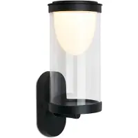 Briloner - LED Akku wandlamp - Touch - Verwisselbare batterij - Zwart - Verwisselbare printplaat - 24 x 12 x 10 cm - Zwart