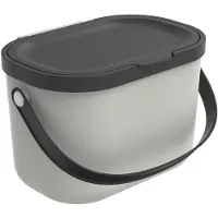 Rotho Albula afvalscheiders - GFT afvalbak - 3,2L - gerecycled materiaal - wit
