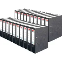 Herlitz ordner maX.file nature, A4, rugbreedte 80 mm, 20 stuks, zwart