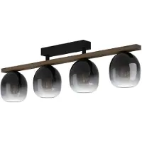 Eglo Filago Plafondlamp - E27 - 88 cm - Zwart/Bruin
