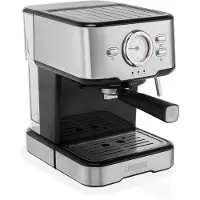 Princess 249415 Koffiezetapparaat - Koffiemachine - Espresso - Voor Gemalen Koffie & ESE-adapter - Melkopschuimer
