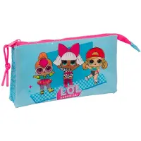 Big Buy Cooking Pennenetui met 2 vakken LOL Surprise! Divas Blauw 22 x 12 x 3 cm