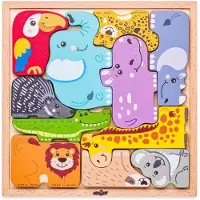 Woody Puzzel - Dieren - 11st - 2+