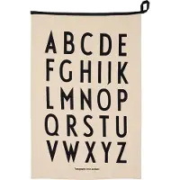 Design Letters Premium classic theedoek 50x70cm ABC-zwart