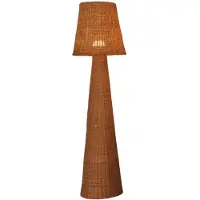 Newgarden LED- Accu-vloerlamp Lola, houtkleurig, rotan, IP54 dimbaar, hout licht, Hout, Scandinavisch