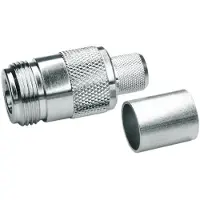 Telegärtner Telegrtner J01021A0145 N-Straight jack krimp voor RG-214/U