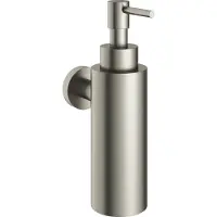 Hotbath &More BAA09 Zeepdispenser Wandmodel - Geborsteld Nikkel - Accessoires, Zeep accessoires, Zeepdispensers - 8721264697554