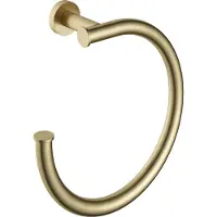 Hotbath &More handdoekring geborsteld messing