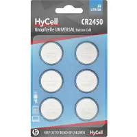 HYCELL Knoopcel CR2450 3 V 6 stuk(s) Lithium 6er Blister Lithium Knopfzellen CR2450
