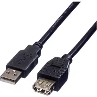 Roline USB 2.0 Kabel , zwart, 3 m