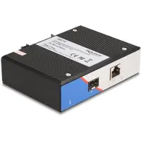 DeLOCK industriële Gigabit mediaomzetter, RJ45 naar SFP, voor montage op rails