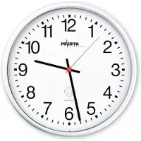 Peweta wandklok, Arabische cijfers, 1,5V, 250mm, wit